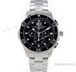 Copy Tag Heuer Aquaracer 300m Stianless Steel Black Bezel Watch SWISS QUARTZ